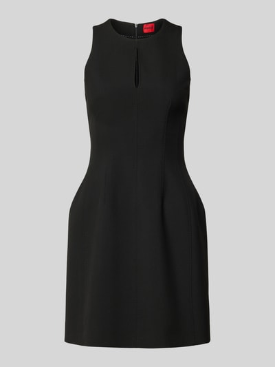 HUGO Eng anliegendes Etuikleid mit Viskose-Anteil Modell 'KALOPIA' Black 2