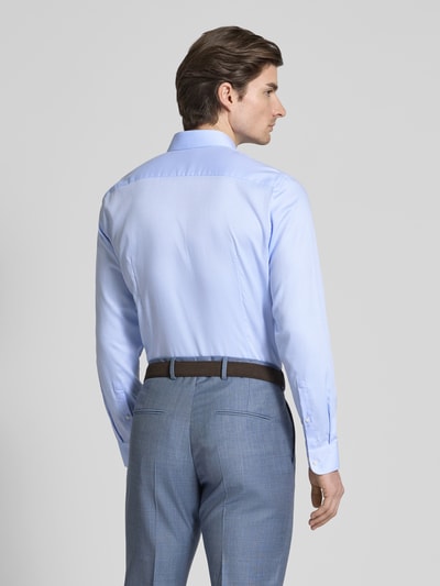 Jake*s Slim Fit Business-Hemd mit Knopfleiste Bleu 5