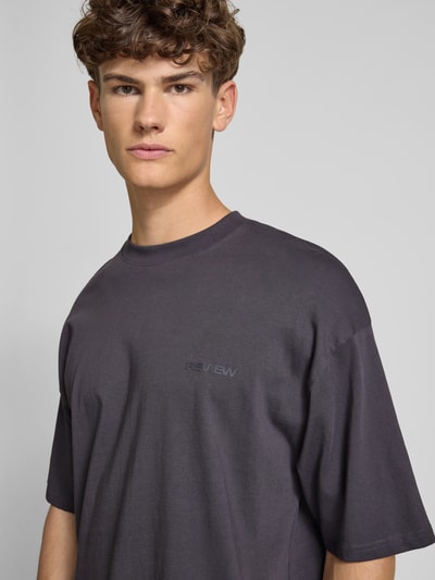 REVIEW Oversized T-Shirt mit Bio-Baumwoll-Anteil Anthrazit 3