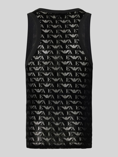 Emporio Armani Tanktop mit Logo-Muster Black 3