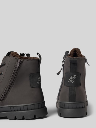 bugatti Schnürboots mit Reißverschluss Modell 'Pallario' Dunkelbraun 2