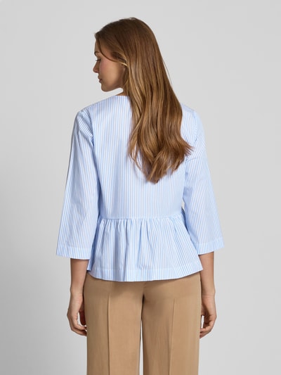 Rich & Royal Regular Fit Bluse mit 3/4-Arm Blau 5
