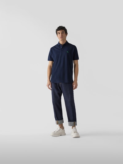 Etro Poloshirt mit Label-Stitching Blau 1