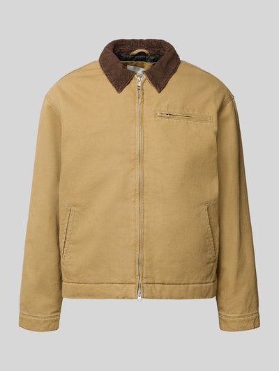 JACK & JONES Jacke mit Eingrifftaschen Modell 'CHAMBERI' Mittelbraun 2