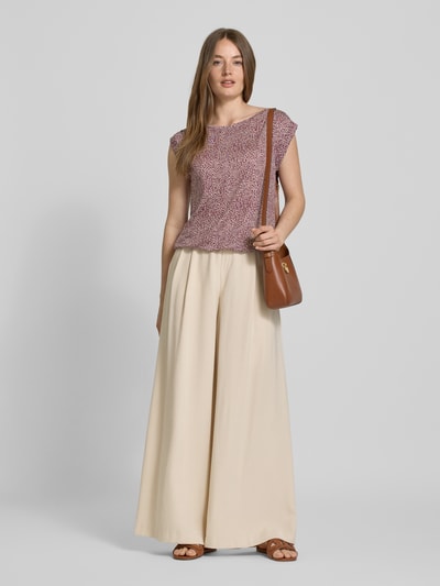 OPUS T-Shirt mit Kappärmeln Modell 'Struki' Dunkelrot 1