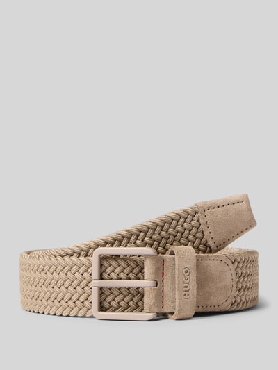 BOSS Gürtel mit Webmuster Modell 'GETHIN-WNE_SZ35' Beige 1