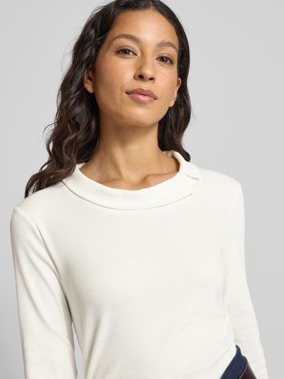 Marc Cain Longsleeve mit Rundhalsausschnitt Offwhite 3