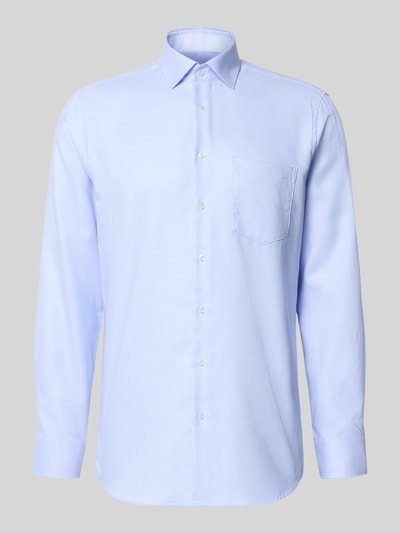 Seidensticker Regular Fit Businesshemd aus reiner Baumwolle Modell 'New Kent Patch' Bleu 1