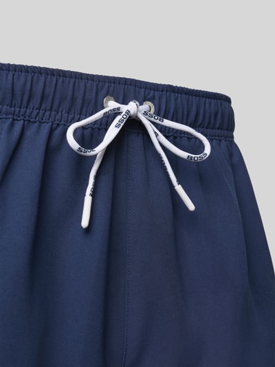 BOSS Zwembroek met elastische band, model 'Dogfish' Marineblauw - 2