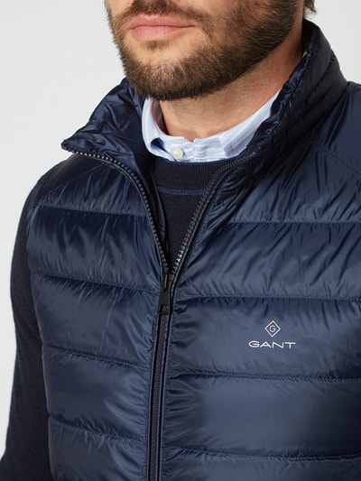 Gant Lichte bodywarmer met opstaande kraag Marineblauw - 3