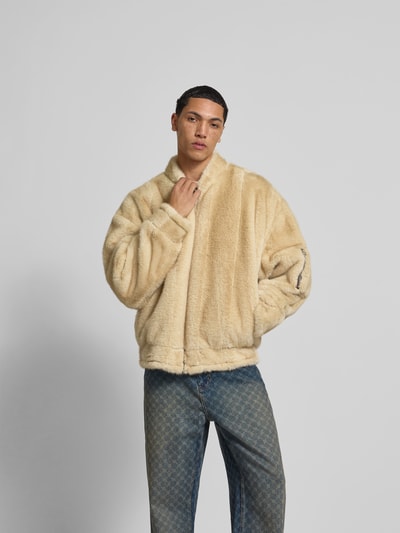 MM6 Maison Margiela Jacke mit Reißverschluss Mittelbraun 6