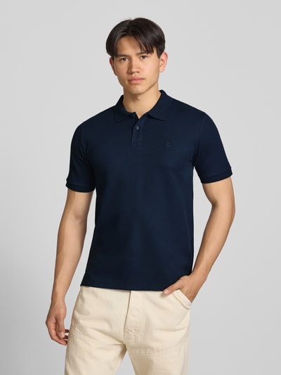 JACK & JONES Regular Fit Poloshirt mit Strukturmuster Modell 'AUSTIN' Marine 4