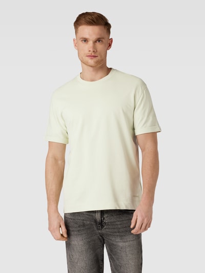 Windsor T-shirt met ronde hals, model 'Sevo' Lichtgroen - 4