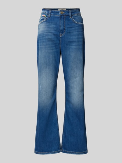 Goldgarn Cropped Flare Cut Jeans im 5-Pocket-Design Modell 'LUISENPARK' Blau 2