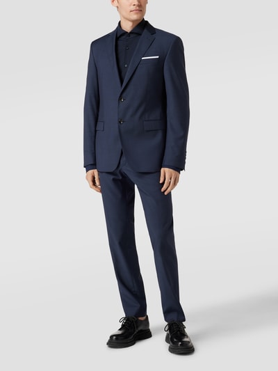 JOOP! Collection Slim Fit Business-Hemd mit Sportmanschetten Marine 1