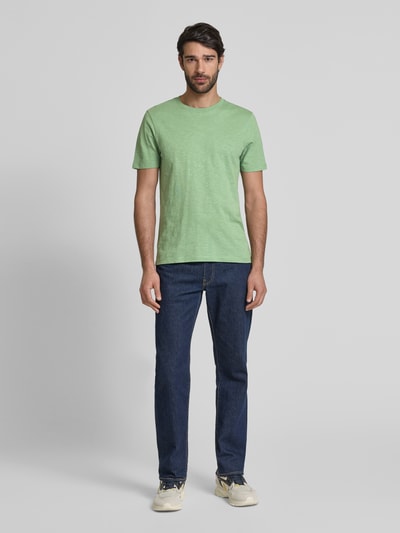 MCNEAL T-Shirt mit geripptem Rundhalsausschnitt Grass 1