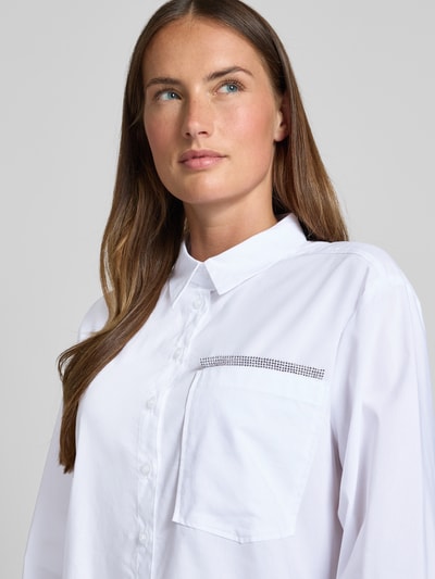 Betty Barclay Bluzka koszulowa z listwą guzikową Biały 3