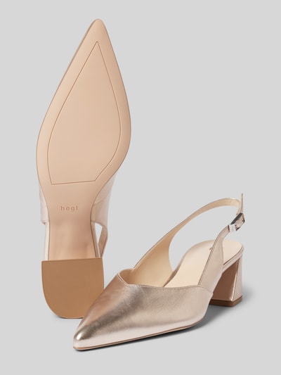 Högl Slingbacks aus echtem Leder Rose Gold 4