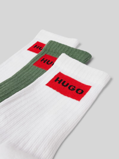 HUGO Socken mit Label-Stitching im 3er-Pack Gruen 2