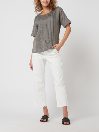 Luisa Cerano Blouse van ramee  Grafiet - 1