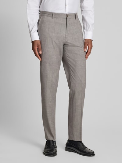 s.Oliver BLACK LABEL Regular Fit Anzughose mit Viskose-Anteil Hellbraun 4