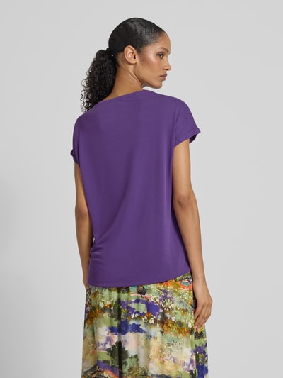 Christian Berg Woman T-shirt z mieszanki modalu z okrągłym dekoltem Fioletowy 5