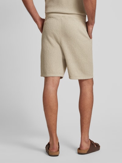 BOSS Orange Straight Leg Shorts mit Tunnelzug Modell 'Amoffle' Sand 5