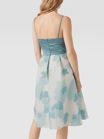 Swing Cocktailkleid mit schimmerndem Muster Bleu 5