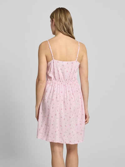 PIECES Leicht ausgestelltes Minikleid aus reiner Viskose Modell 'TALA' Rosa 5