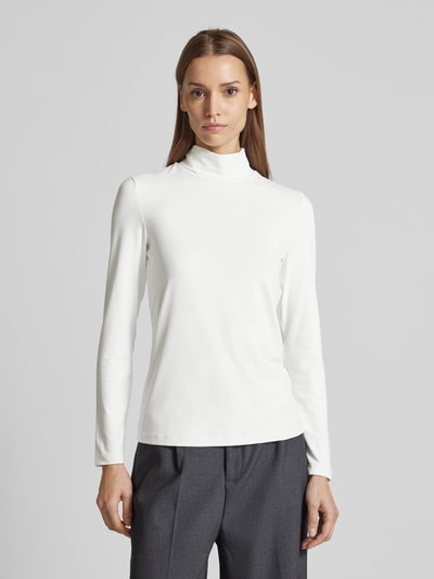 Christian Berg Woman Slim Fit Longsleeve mit Rollkragen Offwhite 4