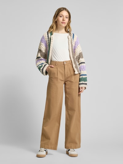 Jake*s Casual Cardigan mit Ballonärmeln Ecru 1