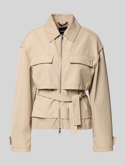 BOSS Regular fit parka met borstklepzakken model 'PAGLIERO' Beige - 2