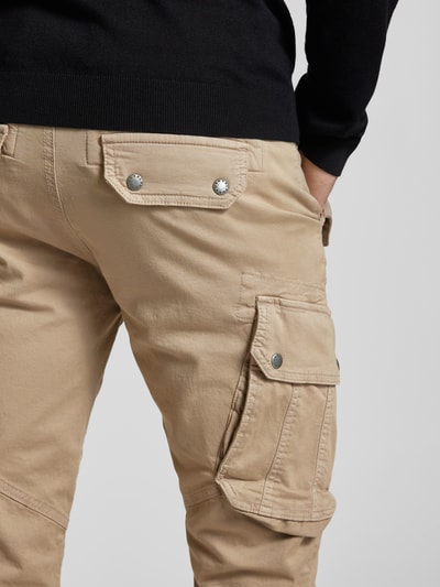 Alpha Industries Cargobroek met labeldetails, model 'COMBAT' Zand - 3