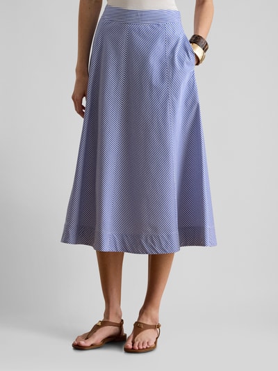 Lauren Ralph Lauren Midi-rok van zuiver katoen Lichtblauw - 4