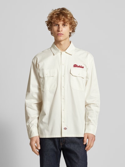 Dickies Regular fit vrijetijdsoverhemd met borstzakken, model 'LEWISTOWN' Offwhite - 4