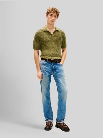 Tommy Hilfiger poloshirt met logodetail Kaki - 1