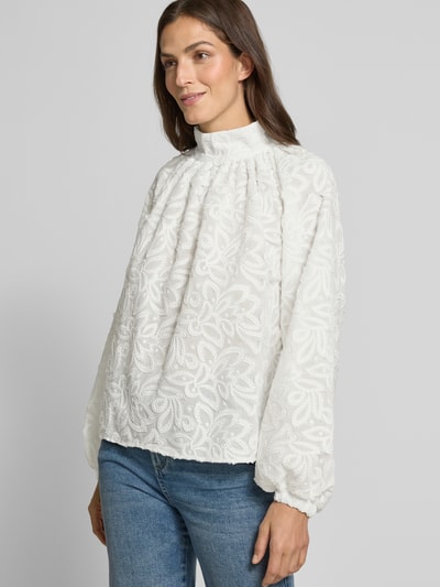 Drykorn Blusenshirt mit Stehkragen Modell 'DUMONDA' Offwhite 3