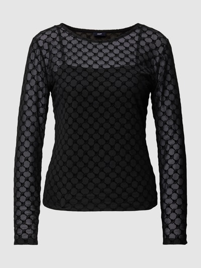 JOOP! Longsleeve in semitransparentem Design Black 2