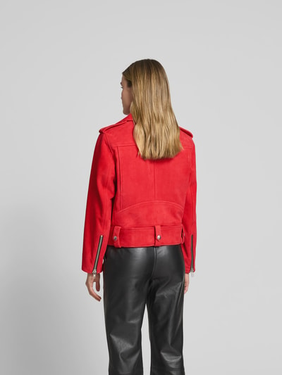 Stand Studio Lederjacke aus echtem Leder Rot 5