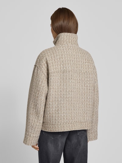 Jake*s Casual Jacke mit Stehkragen und Pattentaschen Stein 5