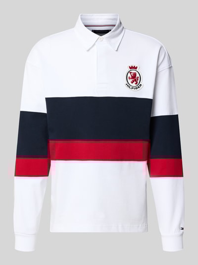 Tommy Hilfiger Relaxed fit poloshirt van puur katoen, model 'CREST RUGBY' Wit - 2