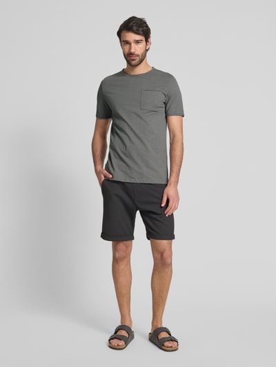 s.Oliver RED LABEL Regular Fit T-Shirt aus reiner Baumwolle Mittelgrau 1