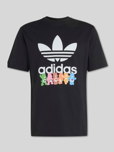 adidas Originals Regular Fit T-Shirt aus reiner Baumwolle mit Logo-Print Black 2