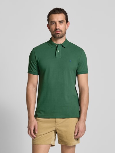 Polo Ralph Lauren Custom Slim Fit Poloshirt mit Label-Stitching Hellgruen Melange 4