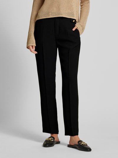 ROSNER High waist stoffen broek met persplooien, model 'Mara Trend' Zwart - 4