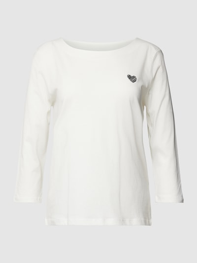 Tom Tailor Longsleeve mit Motiv-Stitching Offwhite 2