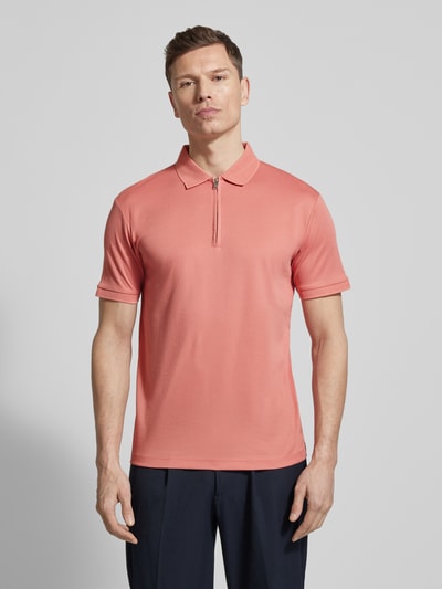 Selected Homme Regular Fit Poloshirt aus Bio-Baumwoll-Mix Modell 'FAVE' Altrosa 4