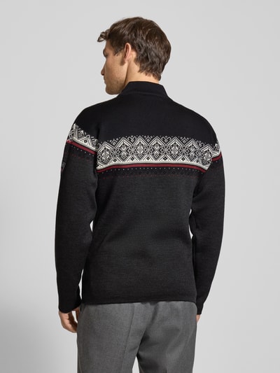 Dale of Norway Wollen pullover met labelstitching, model 'Moritz Mens' Antraciet - 5