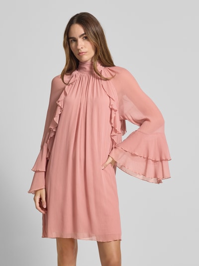 Christian Berg Woman Selection Sukienka mini ze stójką Fiołkoworóżowy 4