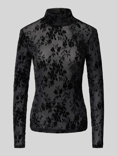 Jake*s Collection Longsleeve mit Turtleneck Black 2